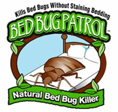 BED BUG PATROL NATURAL BED BUG KILLER KILLS BED BUGS WITHOUT STAINING BEDDING