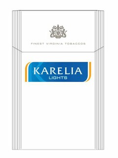 FINEST VIRGINIA TOBACCOS K KARELIA LIGHTS