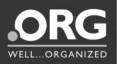 .ORG WELL...ORGANIZED