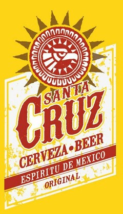 SANTA CRUZ CERVEZA · BEER ESPIRITU DE MEXICO ORIGINAL