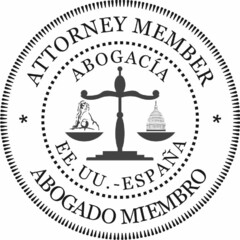 ATTORNEY MEMBER ABOGADO MIEMBRO ABOGACÍA EE.UU.-ESPAÑA