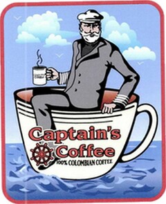 CAPTAIN'S COFFEE 100% COLOMBIAN COFFEE