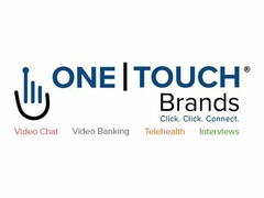 ONE TOUCH BRANDS CLICK. CLICK. CONNECT. VIDEO CHAT VIDEO BANKING TELEHEALTH INTERVIEWS
