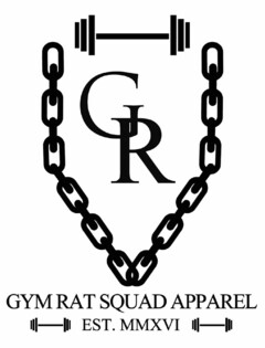 GR GYM RAT SQUAD APPAREL EST. MMXVI