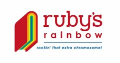 RUBY'S RAINBOW ROCKIN' THAT EXTRA CHROMOSOME!