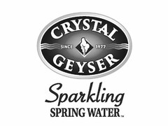 CRYSTAL GEYSER SINCE 1977 SPARKLING SPRING WATER