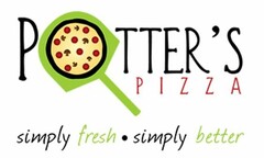 POTTER'S PIZZA SIMPLY FRESH · SIMPLY BETTER