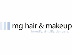 MG HAIR & MAKEUP BEAUTY.SIMPLIFY. DE-STRESS.