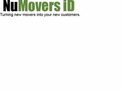 NUMOVERS ID TURNING NEW MOVERS INTO YOUR NEW CUSTOMERS.