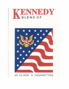 K KENNEDY BLEND OF 20 CLASS A CIGARETTES
