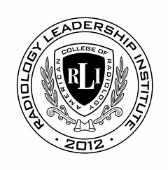 RADIOLOGY LEADERSHIP INSTITUTE 2012 RLIAMERICAN COLLEGE OF RADIOLOGY