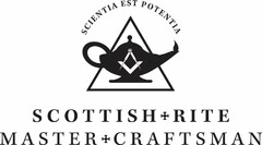 SCIENTIA EST POTENTIA SCOTTISH RITE MASTER CRAFTSMAN