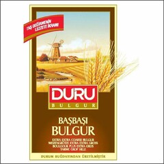 TAS DEGIRMENIN LEZZETE IKRAMI DURU B U L G U R BASBASI BULGUR EXTRA EXTRA COARSE BULGUR WEIZENGRÜTZE EXTRA EXTRA GROSS BOULGOUR PLUS EXTRA GROS TARWE GROF HELE DURUM BUGDAYINDAN ÜRETILMISTIR