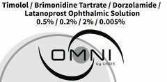 TIMOLOL / BRIMONIDINE TARTRATE / DORZOLAMIDE / LATANOPROST OPHTHALMIC SOLUTION 0.5% / 0.2% / 2% / 0.005% OMNI BY OSRX