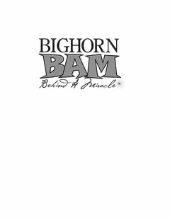 BIGHORN BAM BEHIND A MIRACLE