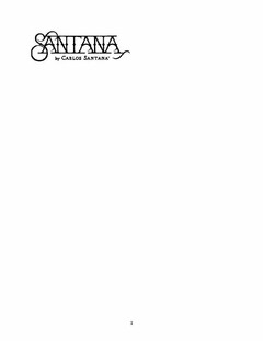 SANTANA BY CARLOS SANTANA