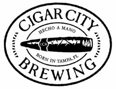 CIGAR CITY BREWING HECHO A MANO BORN INTAMPA, FL CCB