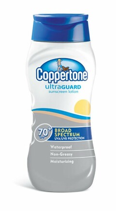 COPPERTONE ULTRAGUARD SUNSCREEN LOTION BROAD SPECTRUM UVA/UVB PROTECTION WATERPROOF NON-GREASY MOISTURIZING