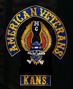 AMERICAN VETERANS MC MOTOR CYCLE KANS.