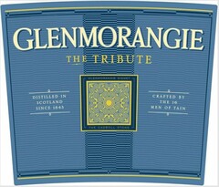 GLENMORANGIE THE TRIBUTE DISTILLED IN SCOTLAND SINCE 1843 GLENMORANGIE SIGNET THE CADBOLL STONE CRAFTED BY THE 16 MEN OF TAIN