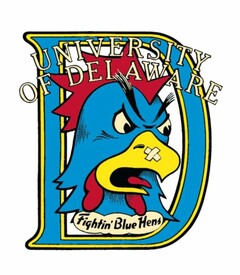 D UNIVERSITY OF DELAWARE FIGHTIN' BLUE HENS