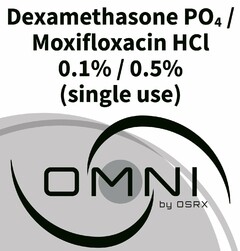 DEXAMETHASONE PO4 / MOXIFLOXACIN HCL 0.1% / 0.5% (SINGLE USE) OMNI BY OSRX