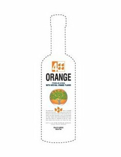 4 ORANGE PREMIUM VODKA WITH NATURAL ORANGE FLAVOR