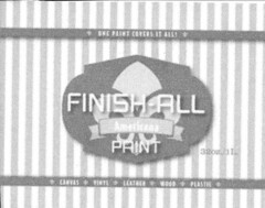 FINISH-ALL PAINT AMERICANA ONE PAINT COVERS IT ALL CANVAS VINYL LEATHER WOOD PLASTIC 32 OZ. 1L