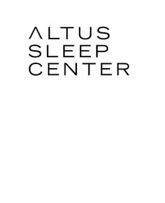 ALTUS SLEEP CENTER