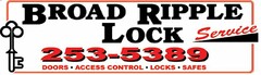 BROAD RIPPLE LOCK SERVICE 253-5389 DOORS · ACCESS CONTROL · LOCKS · SAFES