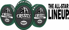 PREMIUM DARK WINTERGREEN GRIZZLY LONG CUT EST. 1900 AMERICAN SNUFF CO. THE ALL-STAR LINEUP.