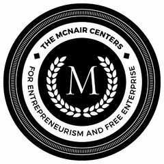 THE MCNAIR CENTERS FOR ENTREPRENEURISM AND FREE ENTERPRISE M