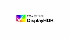 VESA CERTIFIED DISPLAYHDR