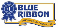 U.S. FINEST QUALITY #1 BLUE RIBBON ENRICHED GOLDEN PARBOILED RICE