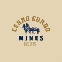 CERRO GORDO MINES 1865