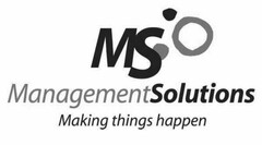 MS MANAGEMENTSOLUTIONS MAKING THINGS HAPPEN