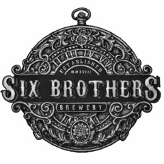 S II III IV V VI ESTABLISHED MMXVIII SIX BROTHERS BREWERY IV VI