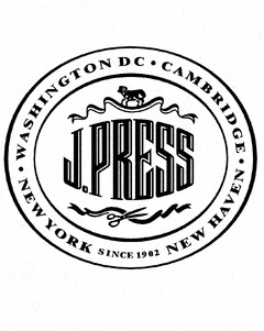 J. PRESS NEW YORK · WASHINGTON DC · CAMBRIDGE · NEW HAVEN SINCE 1902