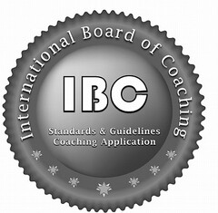 IBC INTERNATIONAL BOARD OF COACHING STANDARD & GUIDELINES COACHING APPLICATION
