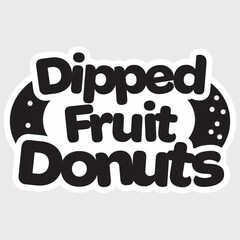 DIPPED FRUIT DONUTS