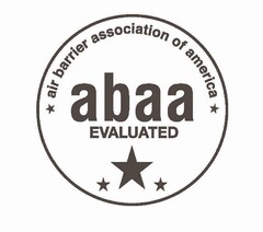AIR BARRIER ASSOCIATION OF AMERICA ABAA EVALUATED