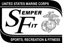 UNITED STATES MARINE CORPS SEMPER FIT SEMPER FIDELIS SPORTS, RECREATION & FITNESS