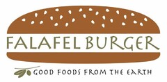 FALAFEL BURGER GOOD FOODS FROM THE EARTH