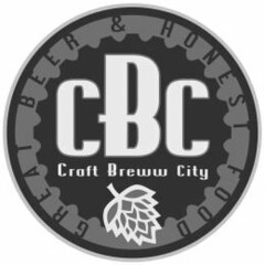 CBC CRAFT BREWW CITY GREAT BEER & HONEST FOOD