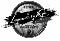 IOWA LEGENDARY RYE WHISKEY DISTILLED IN CARROLL COUNTY LR