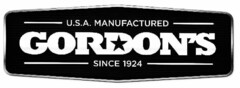 GORDON'S U.S.A. MANUFACTURED SINCE 1924