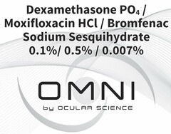 DEXAMETHASONE PO4 / MOXIFLOXACIN HCL / BROMFENAC SODIUM SESQUIHYDRATE 0.1% / 0.5% / 0.007% OMNI BY OCULAR SCIENCE