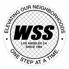 WSS LOS ANGELES CA SINCE 1984 ELEVATINGOUR NEIGHBORHOODS ONE STEP AT A TIME.