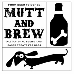 FROM BEER TO BONES MUTT AND BREW ALL NATURAL BEER-GRAIN BASED TREATS FOR DOGS