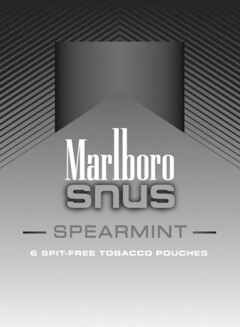 MARLBORO SNUS SPEARMINT 6 SPIT-FREE TOBACCO POUCHES